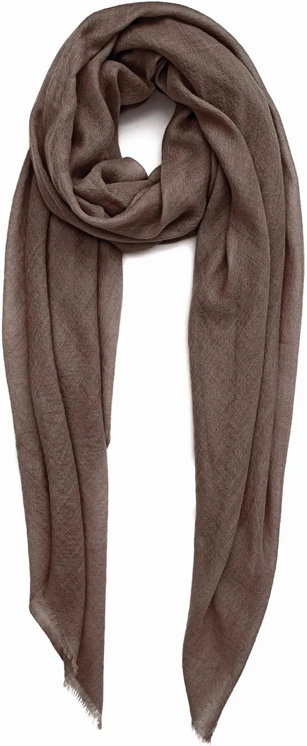 100% Handmade Cashmere Scarf MI Kashmir (Gift Box) Large Warm Pashmina Women Men AW