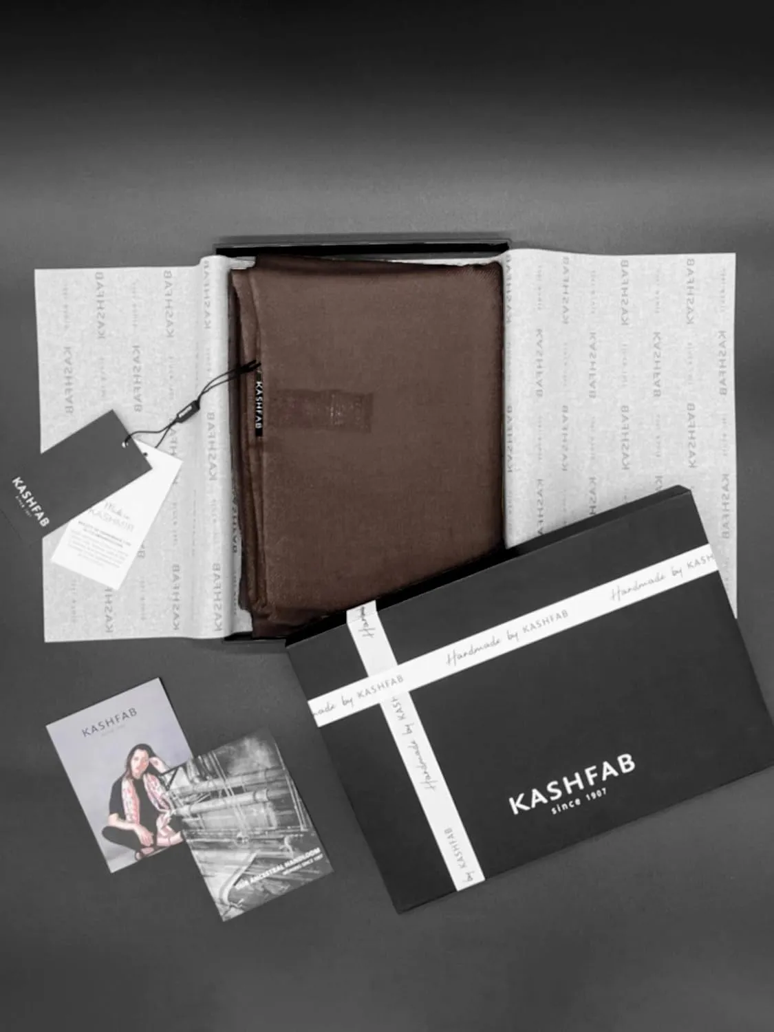 100% Handmade Cashmere Scarf MI Kashmir (Gift Box) Large Warm Pashmina Women Men AW