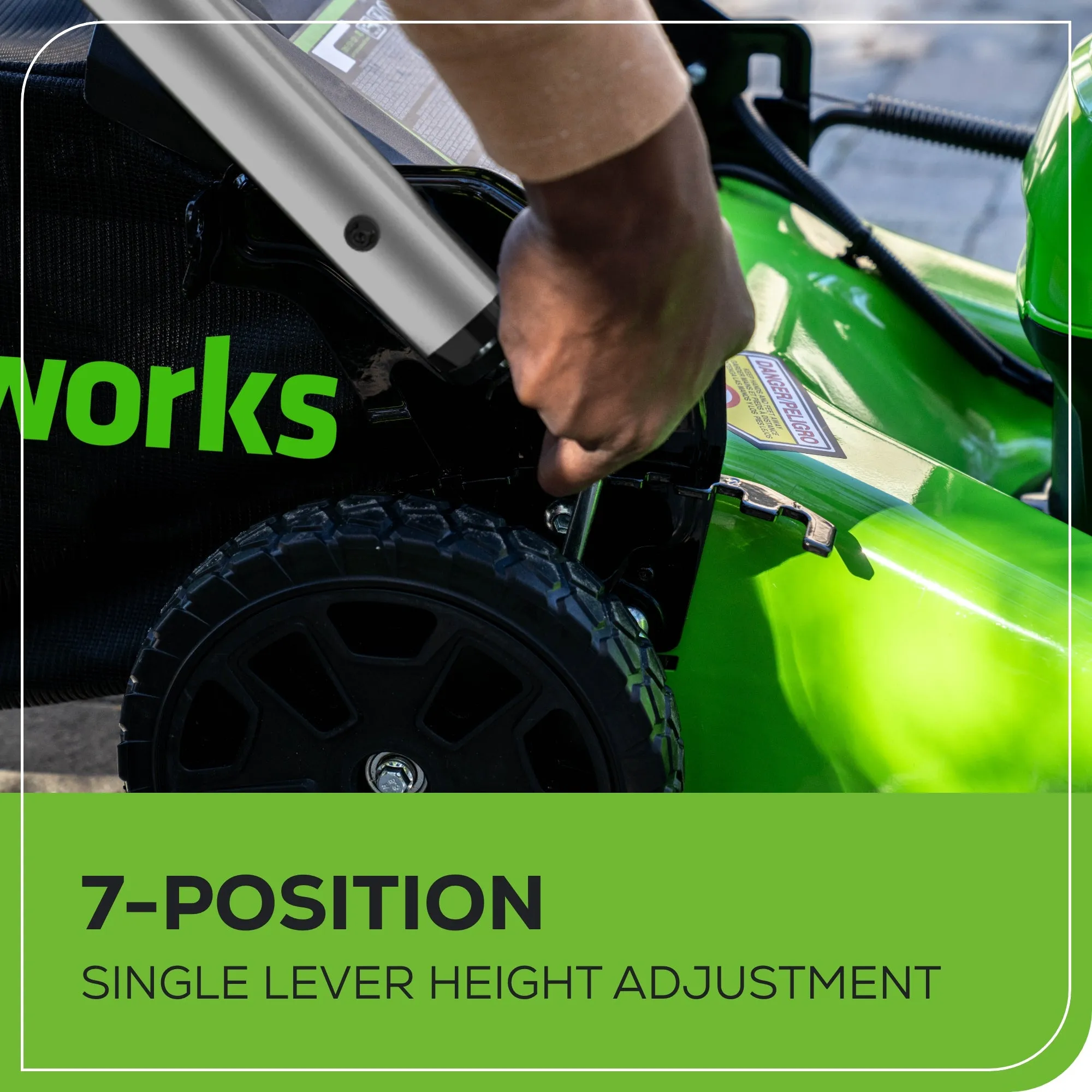 40V 21" Cordless Battery Push Mower w/ 5.0Ah Battery & Charger