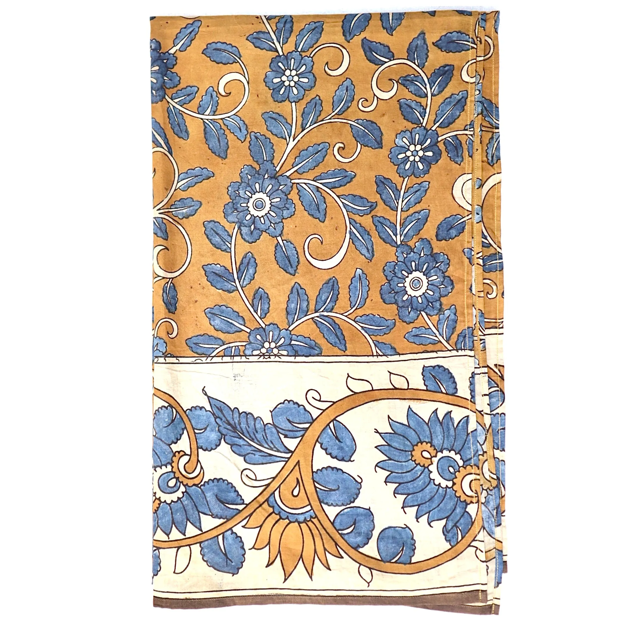 Autumn Sky Blooms – Limited Edition Hand Painted Cotton Scarf (HP0001)