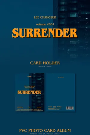 BTOB LEE CHANGSUB #001 SURRENDER Special Single Album Platform Version 1ea Card Holder 1ea PVC PhotoCard Album 1p Selfie PhotoCard PostCard Tracking Sealed