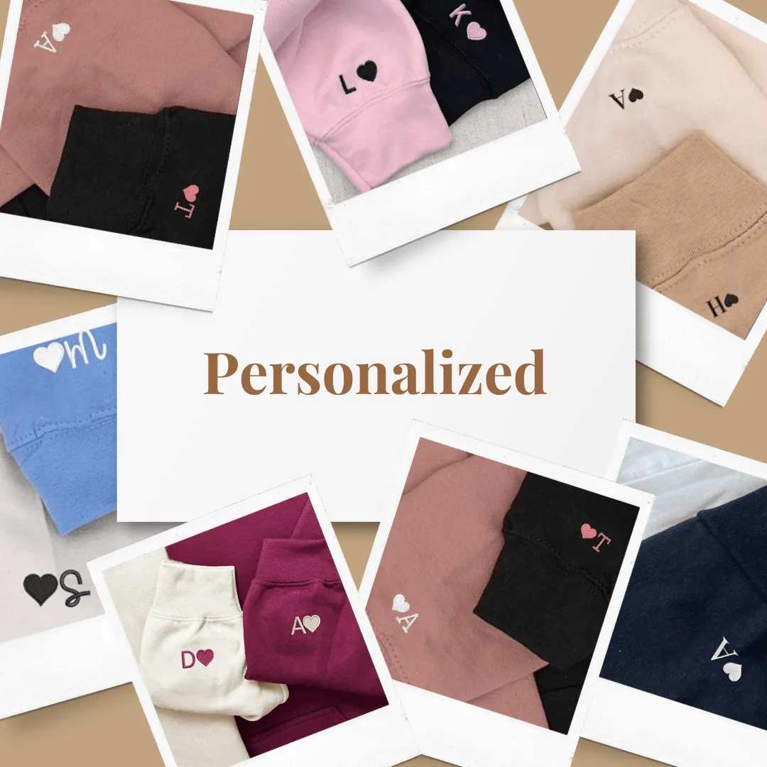 Buy One Get One Free Couple Sweatshirts - Custom Embroidered Matching Hoodies For Couples
