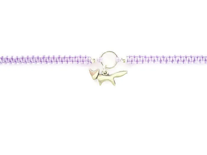 Fox Bracelet - Fox Macrame Charm Bracelet. Friendship Bracelet. Stacking Bracelet. Choice of Colours.