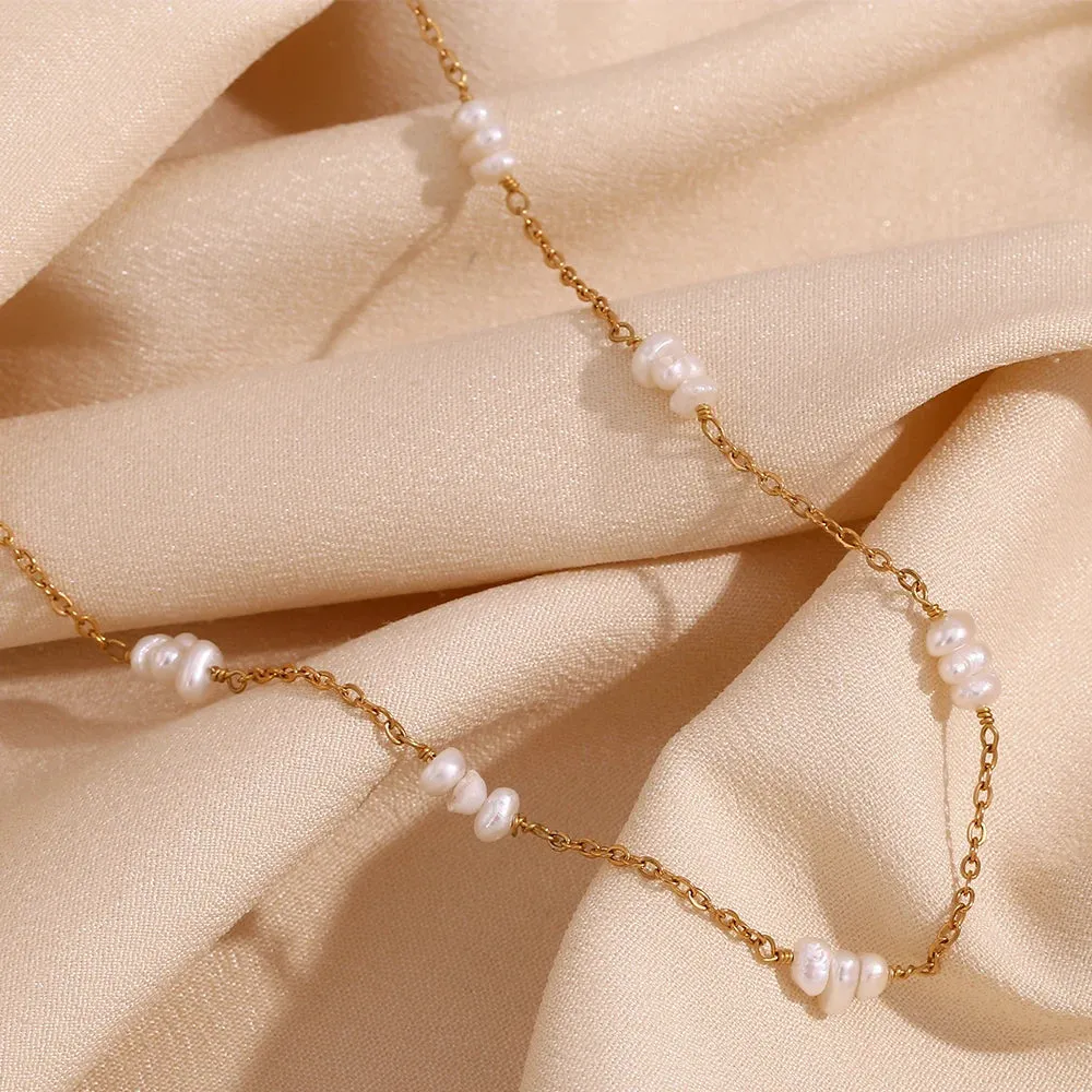 Freshwater Pearl Handmade Necklace & Bracelet