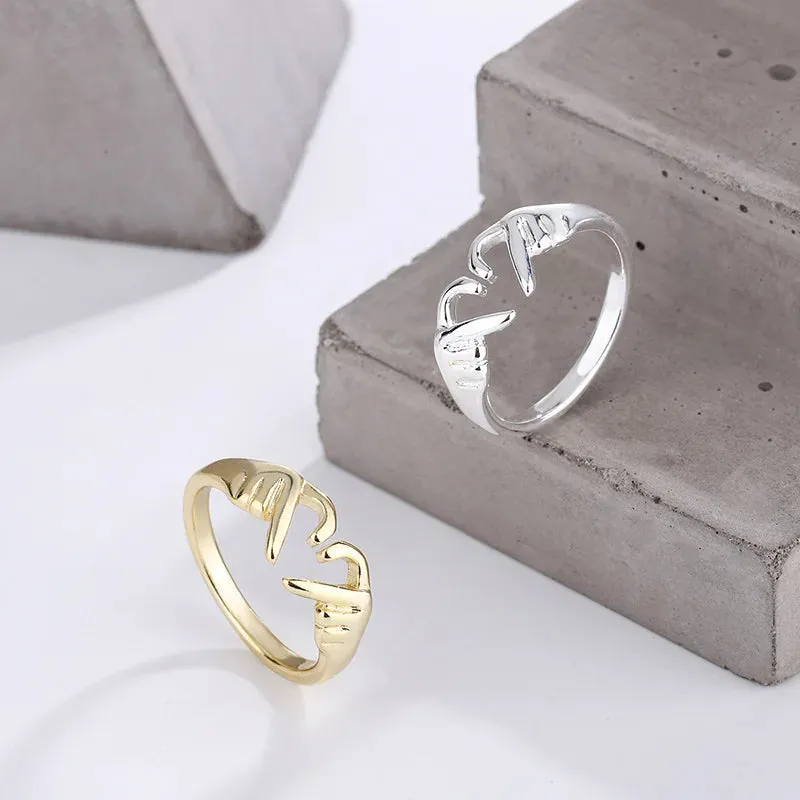 Funki Buys | Rings | Women's Love Heart Hand Gesture Ring