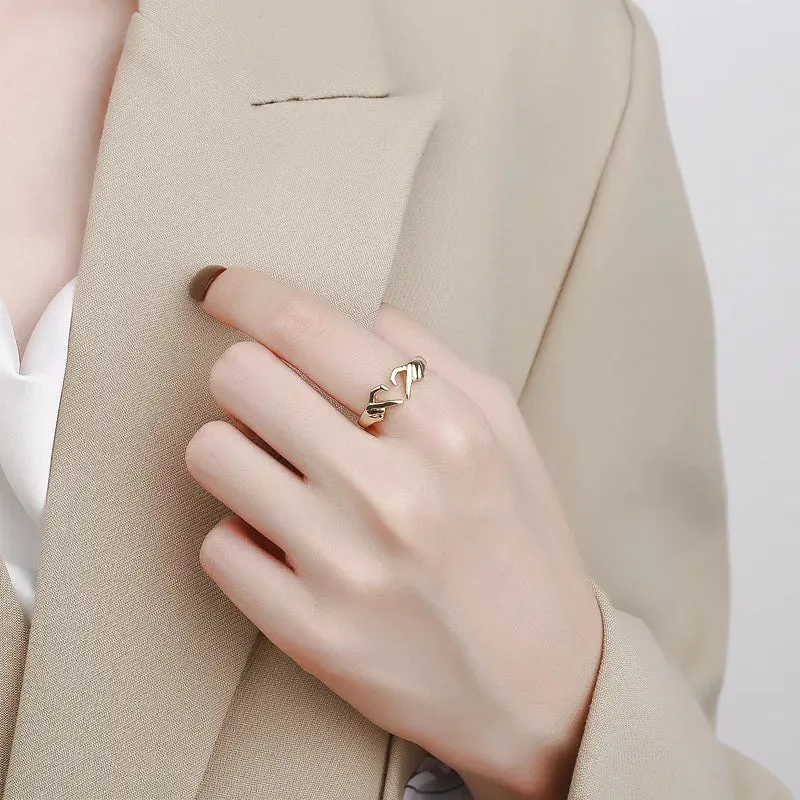 Funki Buys | Rings | Women's Love Heart Hand Gesture Ring