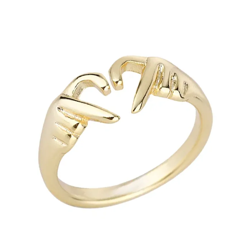 Funki Buys | Rings | Women's Love Heart Hand Gesture Ring