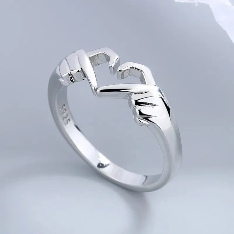 Funki Buys | Rings | Women's Love Heart Hand Gesture Ring