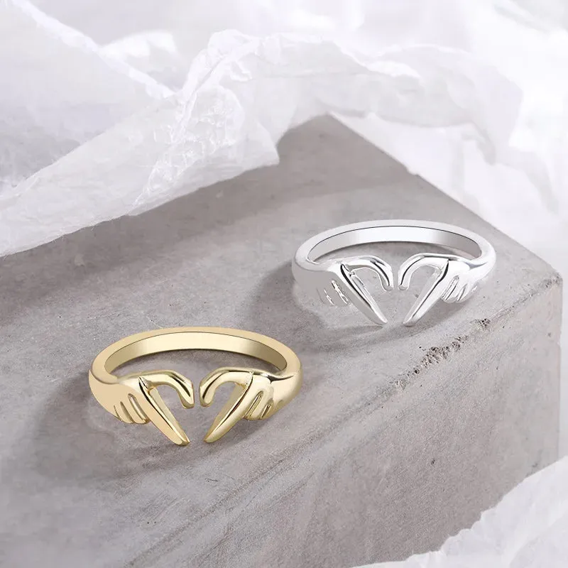 Funki Buys | Rings | Women's Love Heart Hand Gesture Ring