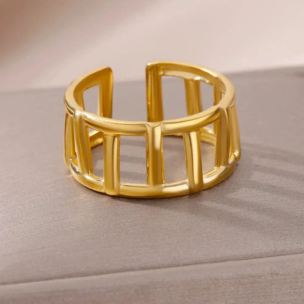 Funki Buys | Rings | Women's Stainless Steel 18K Gold Plated Rings