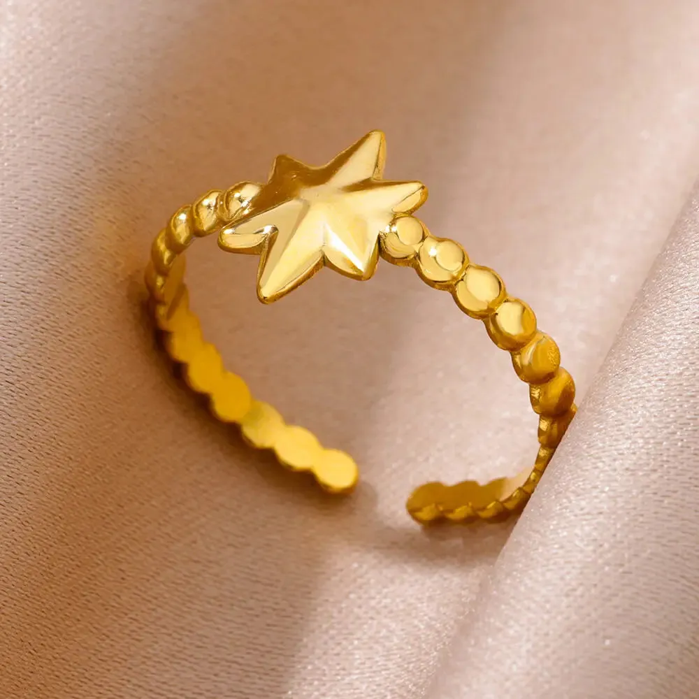 Funki Buys | Rings | Women's Stainless Steel 18K Gold Plated Rings