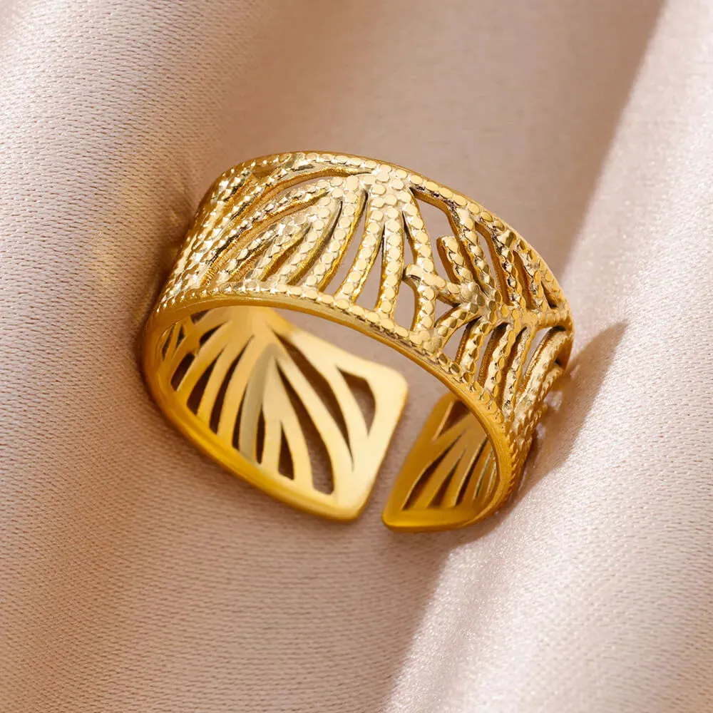 Funki Buys | Rings | Women's Stainless Steel 18K Gold Plated Rings