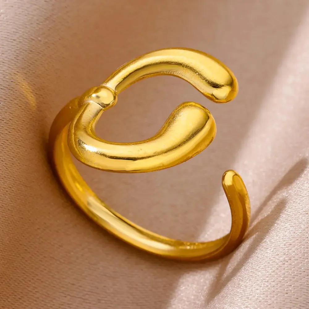 Funki Buys | Rings | Women's Stainless Steel 18K Gold Plated Rings