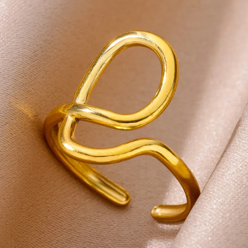 Funki Buys | Rings | Women's Stainless Steel 18K Gold Plated Rings