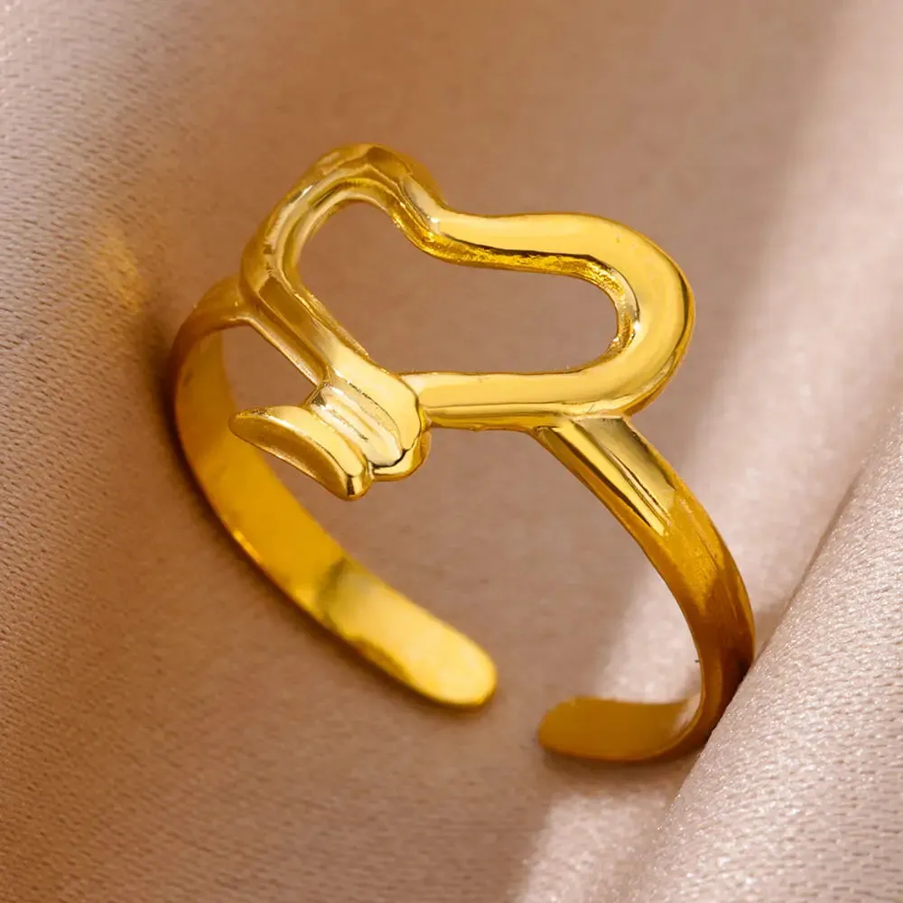 Funki Buys | Rings | Women's Stainless Steel 18K Gold Plated Rings