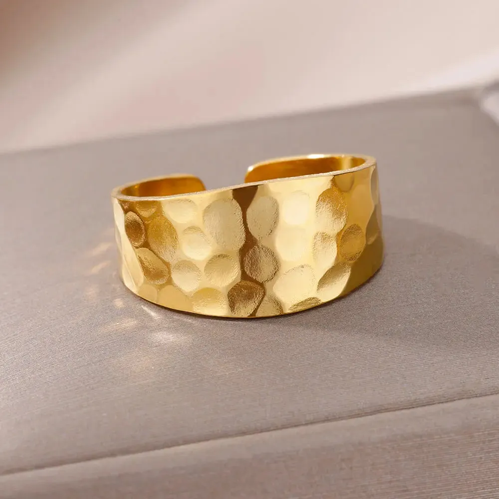 Funki Buys | Rings | Women's Stainless Steel 18K Gold Plated Rings