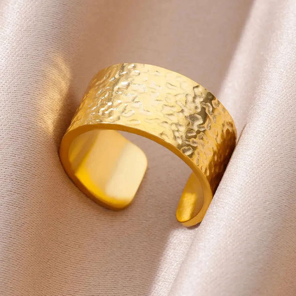 Funki Buys | Rings | Women's Stainless Steel 18K Gold Plated Rings