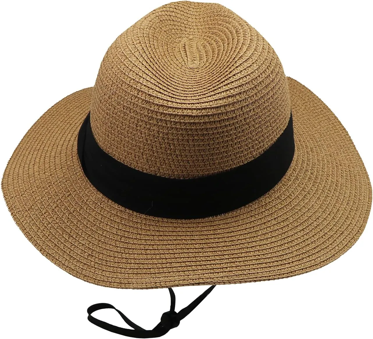 Girls Floppy-Straw-Hat Wide Brim Summer-Beach-Sun-Hat Packable Panama Hat for Kids 9-18 Years