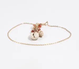 Gold-Toned Recycled Brass Boho Anklet