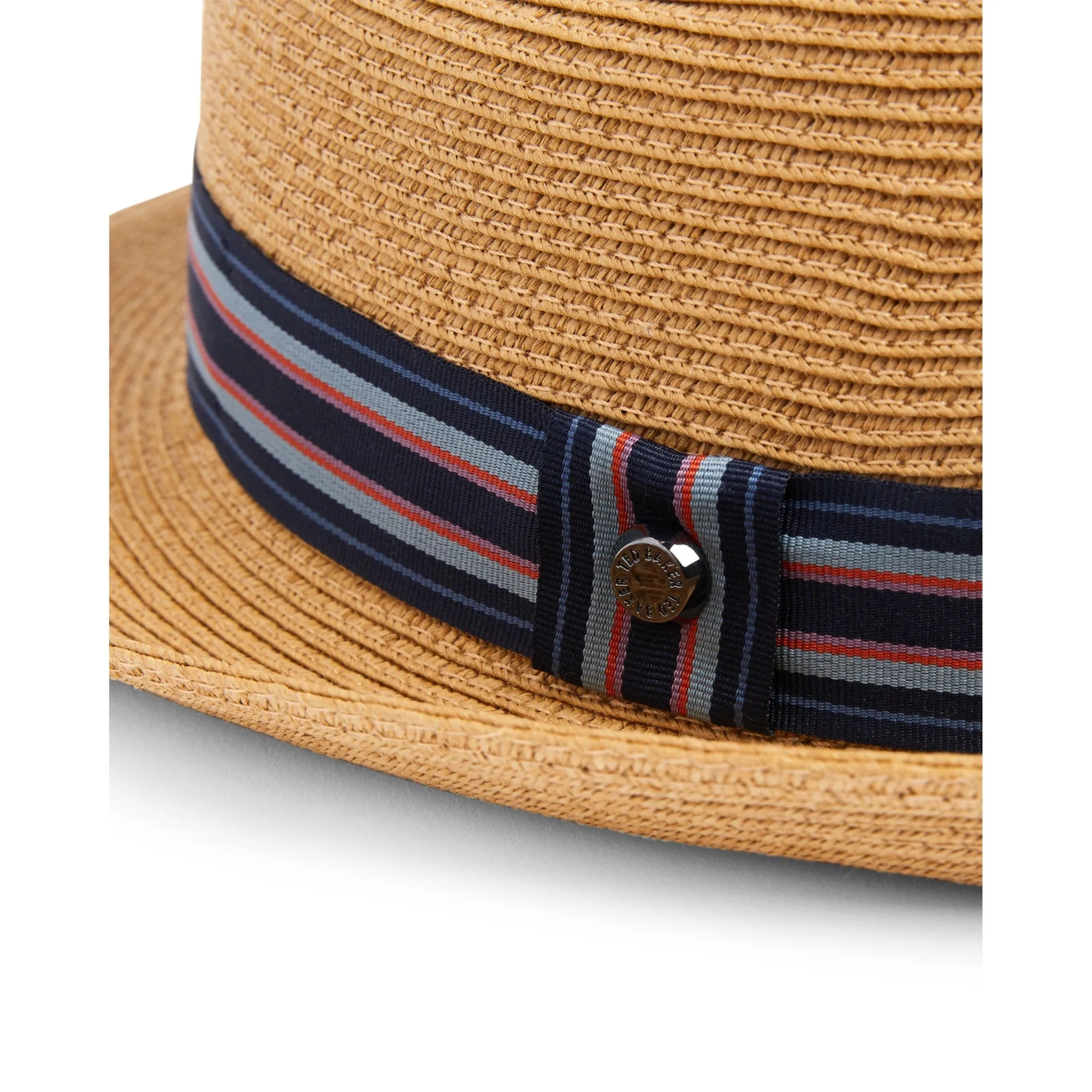 Men Elite-Straw Trilby Hat - Natural