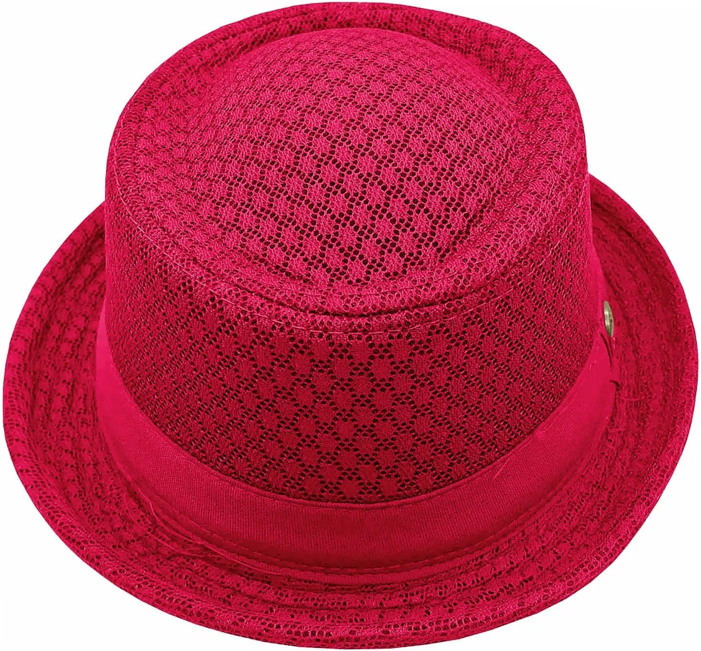 Men Fedora Hat Breathable Mesh Sun Protection Short Brim Trilby Hat Summer Beach Gatsby Party Travel Camping Headgear