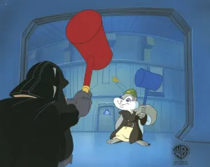 Pinky And The Brain Original Production Cel: Girth Plotz and Slappy Wanna Nappy