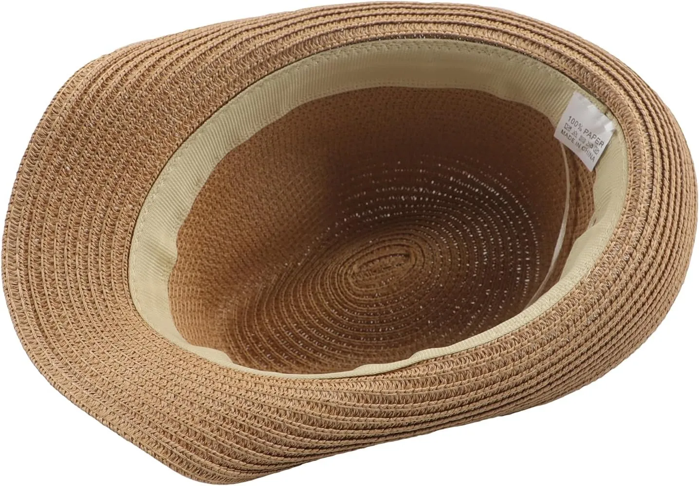 PURFUN Men Women Short Brim Fedora Hat Classic Jazz Trilby Hat Anti-UV UPF 50  Travel Beach Straw Sun Hats Dance Panama Hat