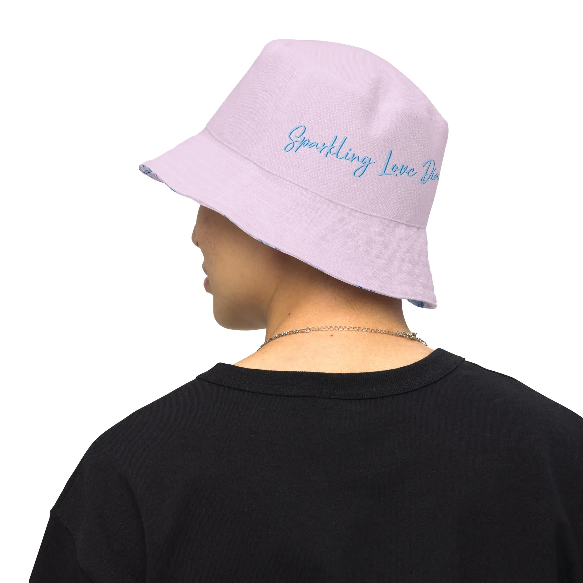 "Sparkling Love Diamond Affair" Collection - Designer Reversible Bucket Hat