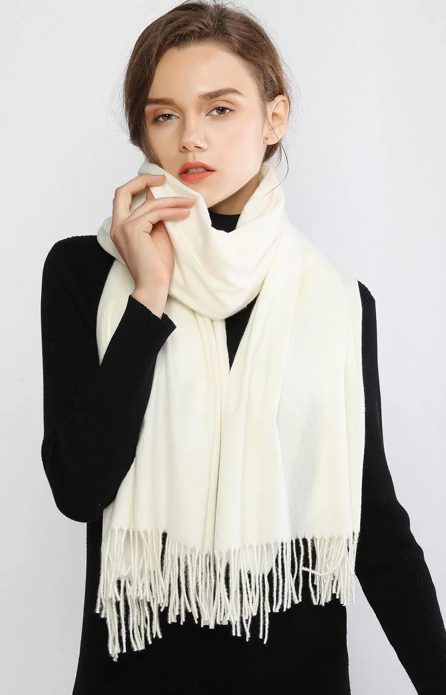RIIQIICHY Scarfs for Women Fall Winter Pashmina Shawls and Wraps for Evening Dresses Wedding Shawl Blanket Scarves