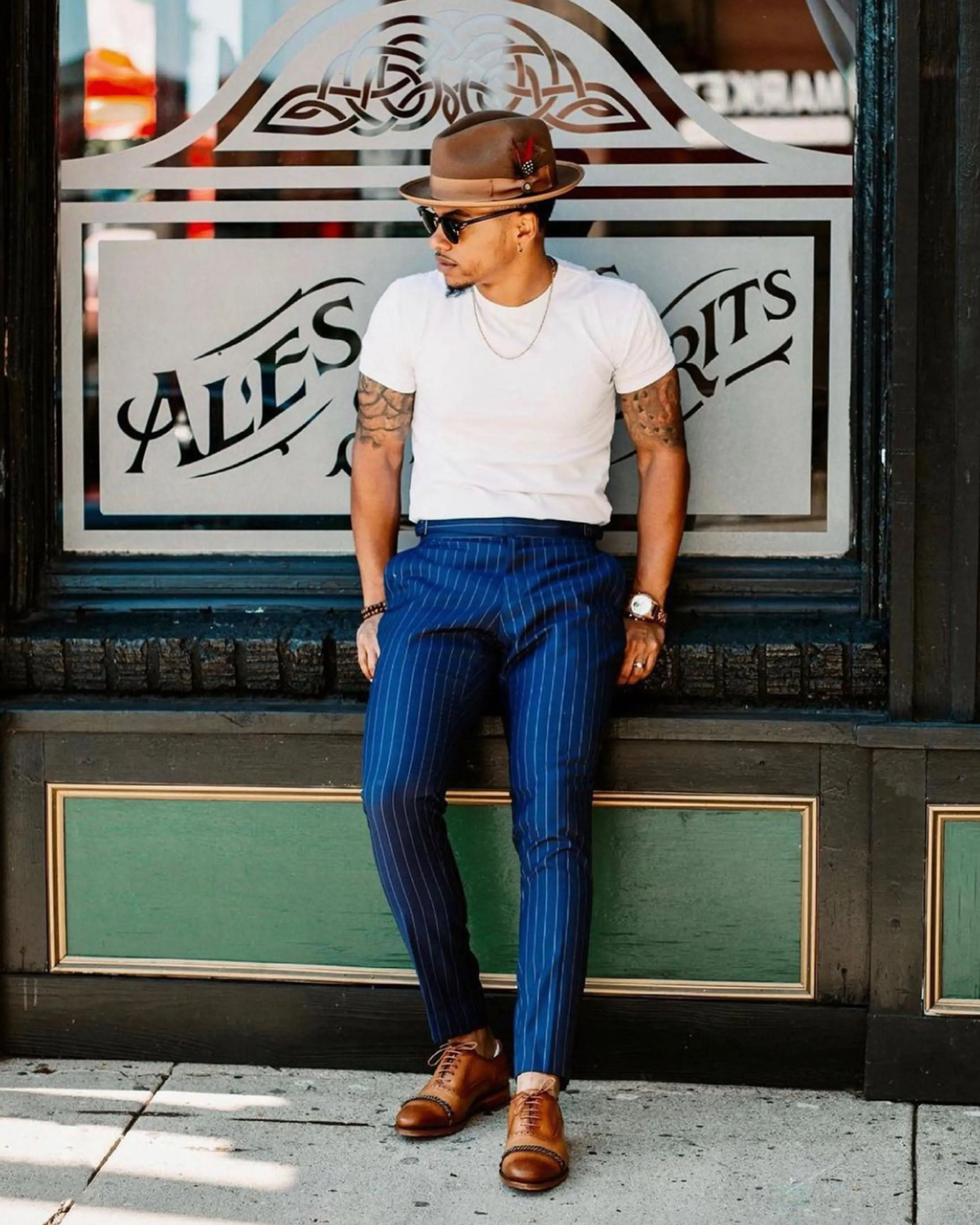 SG Trilby Fedora Hat – Brown