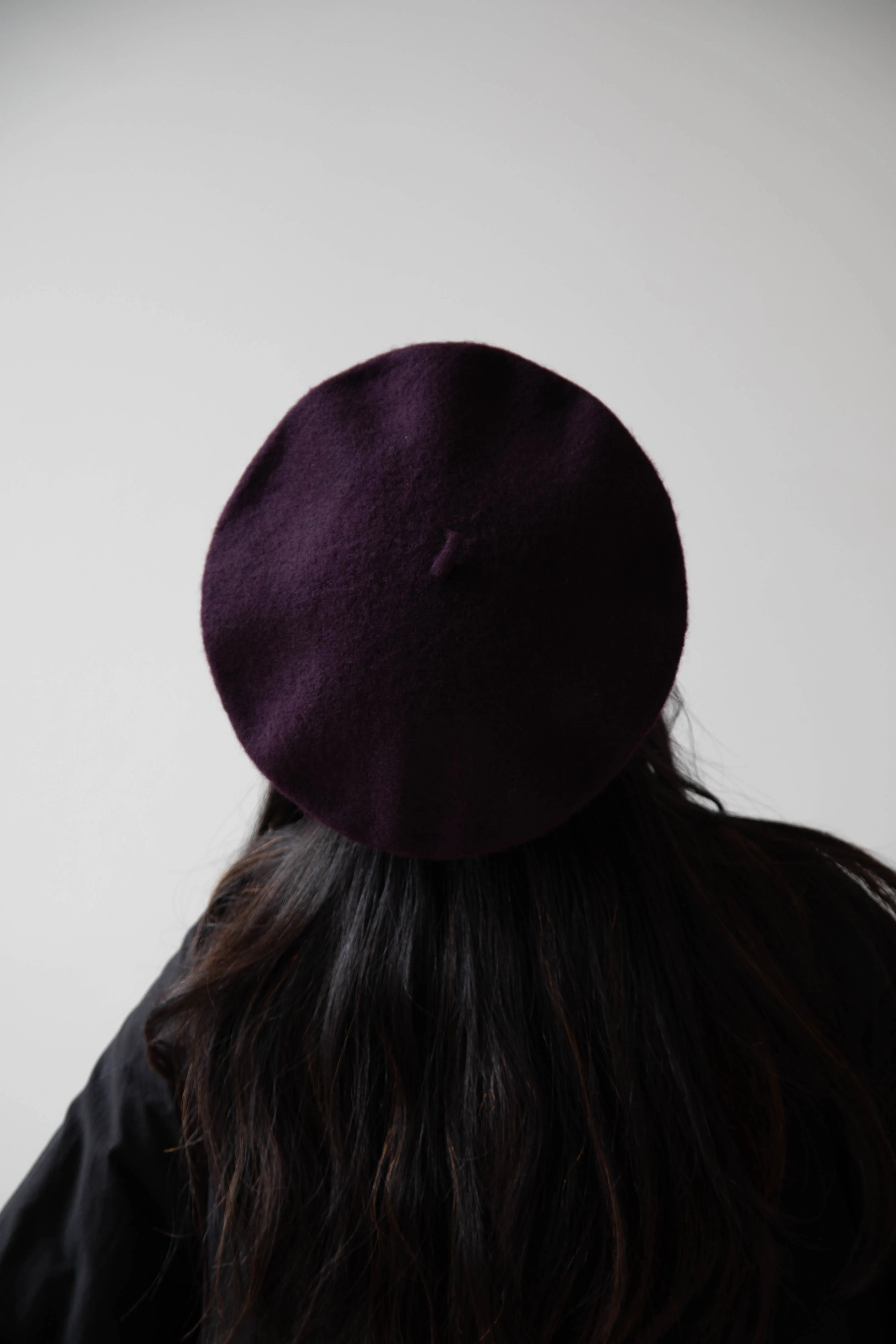 Signa 1925 | Felted Knit Beret in Plum