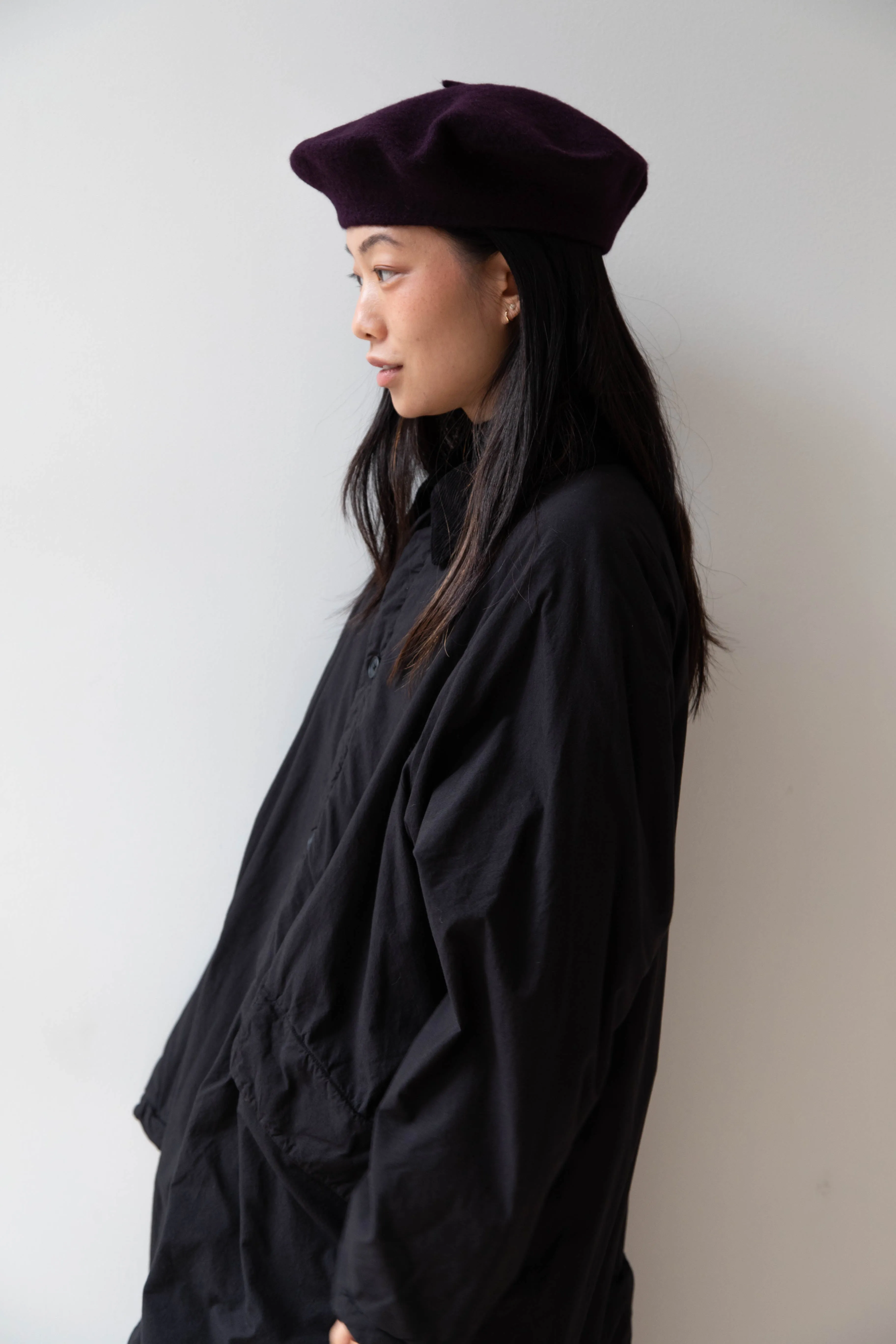 Signa 1925 | Felted Knit Beret in Plum