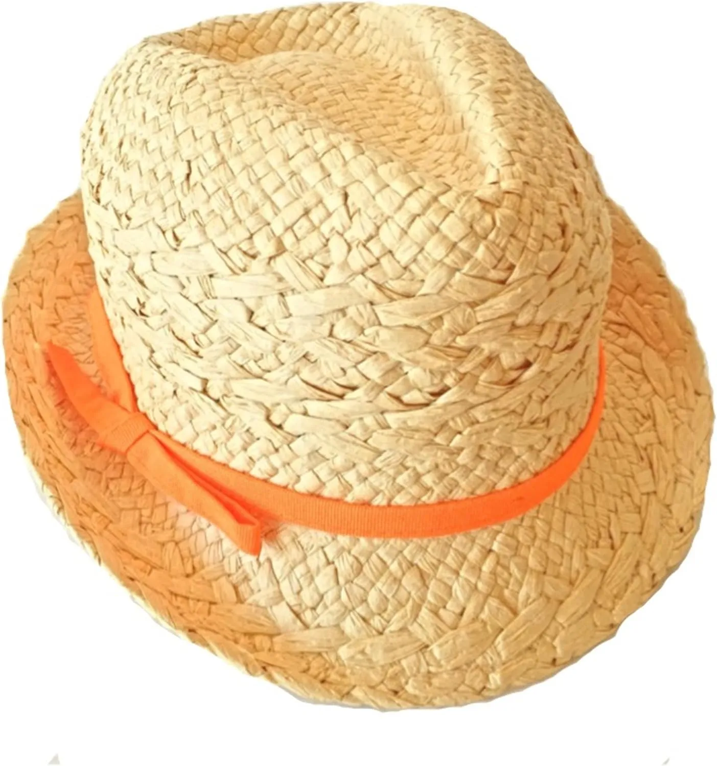 SUPERMAXX Fedora Trilby Crusher Hat with Band and Bow for Kid Girl